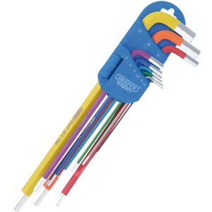 Draper Expert 9-Piece Colour Coded Extra-Long Hex Key Set - Hex Key Set Draper Expert 9-Piece Colour Coded Extra-Long Hex Key Set - Hex Key Set