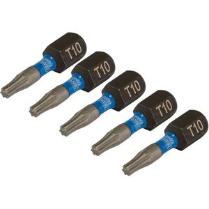 Draper T10X25MM Impact S/D Bits - Impact Screwdriver Bits - 5 Pack Draper T10X25MM Impact S/D Bits - Impact Screwdriver Bits - 5 Pack