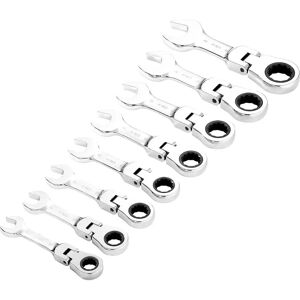 Draper 27982 HI-TORQ Metric Stubby Flexible Head Ratchet Spanner Set - Ratchet Spanner Set Draper 27982 HI-TORQ Metric Stubby Flexible Head Ratchet Spanner Set - Ratchet Spanner Set