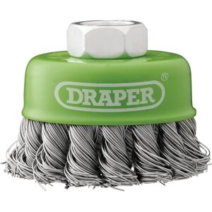 Draper 65MM Stainless Steel Twist-Knot Wire Cup Brush - Heavy Duty Draper 65MM Stainless Steel Twist-Knot Wire Cup Brush - Heavy Duty