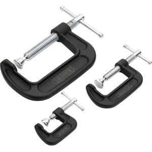 Draper G-CLAMP SET - Heavy Duty G-Clamp Set - 3 Piece Draper G-CLAMP SET - Heavy Duty G-Clamp Set - 3 Piece