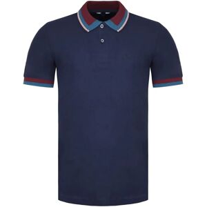 Ben Sherman Donker Marineblauw Katoenen Polo - Maat S Ben Sherman Donker Marineblauw Katoenen Polo - Maat S