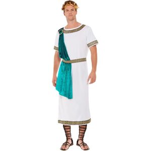 Smiffys White Roman Empire Emperor Toga Costume - Costumes Smiffys White Roman Empire Emperor Toga Costume - Costumes