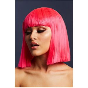 Smiffys Fever Lola Neon Pink Wig - Fancy Dress Accessory Smiffys Fever Lola Neon Pink Wig - Fancy Dress Accessory
