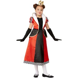 Smiffys Queen of Hearts Costume Red with Crown - Child 7-9 Smiffys Queen of Hearts Costume Red with Crown - Child 7-9