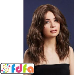 Smiffys Fever Ashley Wig Two-Toned Brown - Wig Smiffys Fever Ashley Wig Two-Toned Brown - Wig