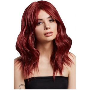 Smiffys Fever Ashley Wig - Ruby Red - Wavy Long Layered - Heat Resistant Smiffys Fever Ashley Wig - Ruby Red - Wavy Long Layered - Heat Resistant