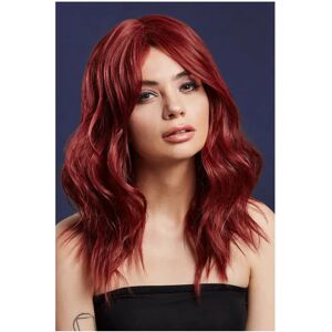 Smiffys Fever Ashley Wig - Ruby Red - Wavy Long Layered - Heat Resistant Smiffys Fever Ashley Wig - Ruby Red - Wavy Long Layered - Heat Resistant