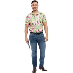 Smiffys Brand Model - Graphic Print Shirt - 80s Fashion Smiffys Brand Model - Graphic Print Shirt - 80s Fashion