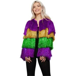Smiffys Fever Tinsel Mardi Gras Jacket - L/XL Fancy Dress Accessory Smiffys Fever Tinsel Mardi Gras Jacket - L/XL Fancy Dress Accessory