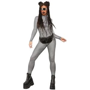 Smiffys Fever Miss Whiplash Disco Holographic Costume - Fancy Dress Smiffys Fever Miss Whiplash Disco Holographic Costume - Fancy Dress