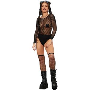 Smiffys Chevron Langarm-Body - Verkleidung Smiffys Chevron Langarm-Body - Verkleidung