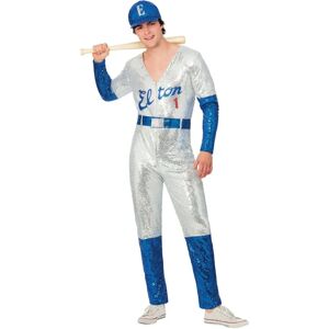 Elton John Deluxe Sequin baseballkostym - 42/44" bröst Elton John Deluxe Sequin baseballkostym - 42/44" bröst