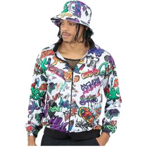 Smiffys Adult Hip Hop Tracksuit - Graffiti - Multi Smiffys Adult Hip Hop Tracksuit - Graffiti - Multi