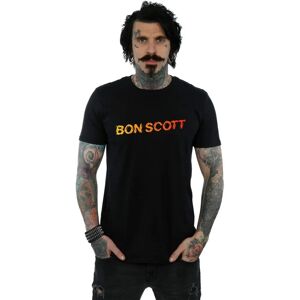 T-Shirt Homme Logo Brisé de Absolute Cult Bon Scott - Noir T-Shirt Homme Logo Brisé de Absolute Cult Bon Scott - Noir
