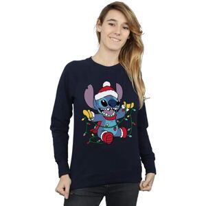 Disney Lilo Stitch Kerstverlichting Sweatshirt - Sweatshirt Disney Lilo Stitch Kerstverlichting Sweatshirt - Sweatshirt
