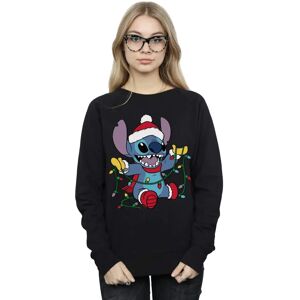 Disney Lilo En Stitch Kerstverlichting Sweatshirt - Zwart - Sweatshirt Disney Lilo En Stitch Kerstverlichting Sweatshirt - Zwart - Sweatshirt