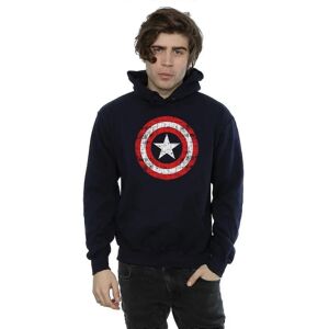 Marvel Captain America Navy Blue Hoodie - Hooded Sweatshirt Marvel Captain America Navy Blue Hoodie - Hooded Sweatshirt