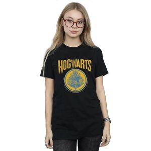 Harry Potter Black Women's Hogwarts Crest Boyfriend T-Shirt Harry Potter Black Women's Hogwarts Crest Boyfriend T-Shirt