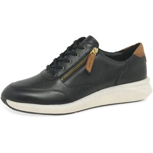 Clarks Un Rio Zip Womens Trainers - Black Clarks Un Rio Zip Womens Trainers - Black