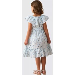 Angel & Rocket Blue Floral Pleated Dress - Dress Angel & Rocket Blue Floral Pleated Dress - Dress