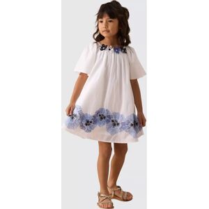Angel & Rocket Weiße bestickte Baumwoll-Kleid für Kinder - Kleid Angel & Rocket Weiße bestickte Baumwoll-Kleid für Kinder - Kleid