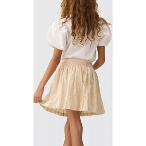 Angel & Rocket Kids' Cream Metallic Stripe Skort - Skirt Angel & Rocket Kids' Cream Metallic Stripe Skort - Skirt
