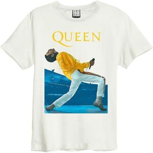 Amplified Freddie Mercury Triangle Queen T-Shirt White - T-Shirt Amplified Freddie Mercury Triangle Queen T-Shirt White - T-Shirt