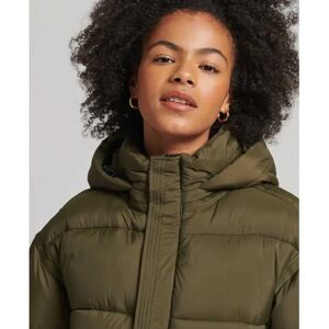 Superdry Dames Xpd Cocoon Gevoerd Parka Jack - Groen Nylon - Maat 14 UK Superdry Dames Xpd Cocoon Gevoerd Parka Jack - Groen Nylon - Maat 14 UK