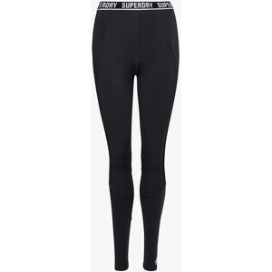 Superdry Women's Sport Train Branded Elastic Leggings - Black - Leggings Superdry Women's Sport Train Branded Elastic Leggings - Black - Leggings