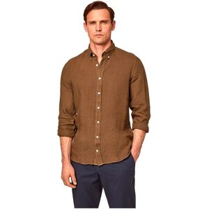Camicia Slim Fit in Lino Hackett London - Casual - Maniche lunghe - Sostenibile Camicia Slim Fit in Lino Hackett London - Casual - Maniche lunghe - Sostenibile