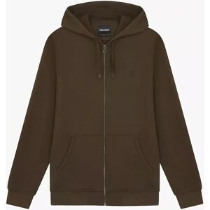 Lyle & Scott Men's Tonal Eagle Zip Hoodie - Green - S Lyle & Scott Men's Tonal Eagle Zip Hoodie - Green - S