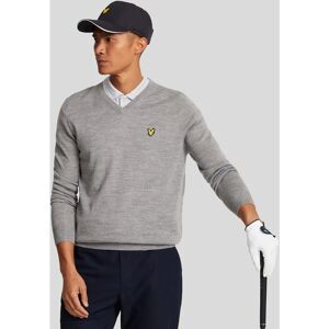 Lyle & Scott Men's Golf V Neck Jumper - Grey - Size: 44/Regular Lyle & Scott Men's Golf V Neck Jumper - Grey - Size: 44/Regular
