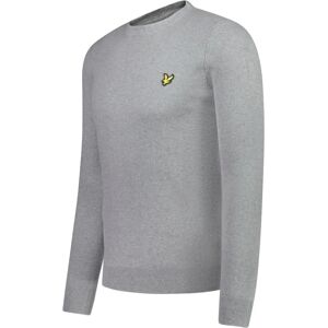 Lyle & Scott Men's Cotton Merino Crew Neck Sweater - Mid Grey Lyle & Scott Men's Cotton Merino Crew Neck Sweater - Mid Grey