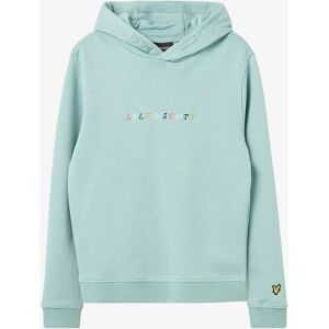 Lyle & Scott Blå Hettegenser - Flerrfarget Broderi Hoodie - Hoodie Lyle & Scott Blå Hettegenser - Flerrfarget Broderi Hoodie - Hoodie