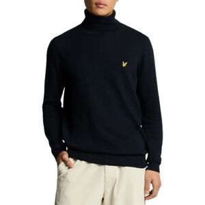 Lyle & Scott Cotton Merino Turtleneck Jumper - Blue - Size L Lyle & Scott Cotton Merino Turtleneck Jumper - Blue - Size L