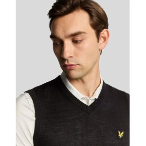 Lyle & Scott Merino Blandingsvest - Svart - Golf Lyle & Scott Merino Blandingsvest - Svart - Golf