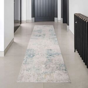 William Teal Blue Cloudscape Runner Rug - Rug William Teal Blue Cloudscape Runner Rug - Rug
