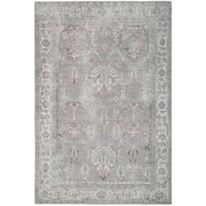 Loomed - Medallion - Greige - Non Slip Rug Loomed - Medallion - Greige - Non Slip Rug