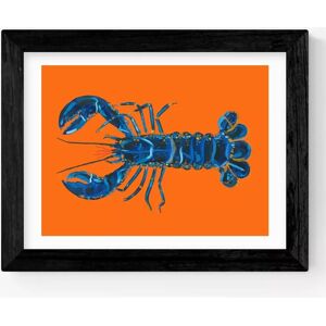 EAST END PRINTS - Lobster on Orange - Framed Print EAST END PRINTS - Lobster on Orange - Framed Print