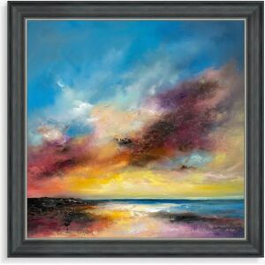 John Lewis - Postive Energy - Blue/Multi - Framed Print John Lewis - Postive Energy - Blue/Multi - Framed Print