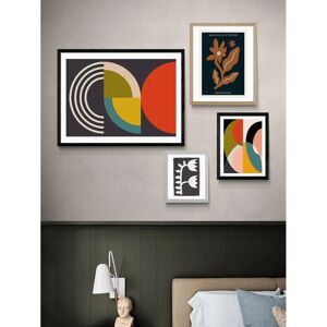 EAST END PRINTS Geometric on Black I - Framed Print EAST END PRINTS Geometric on Black I - Framed Print