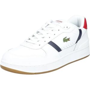 Lacoste T-Clip Sneakers - Rubber, Leer, Wit Lacoste T-Clip Sneakers - Rubber, Leer, Wit