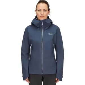 Rab Womens Downpour Light Jacket - Tempest Blue - 12 - Outdoor Waterproof Shell Rab Womens Downpour Light Jacket - Tempest Blue - 12 - Outdoor Waterproof Shell