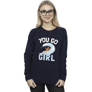 Disney You Go Girl Sweatshirt - Women’s Navy Blue Lilo And Stitch Disney You Go Girl Sweatshirt - Women’s Navy Blue Lilo And Stitch