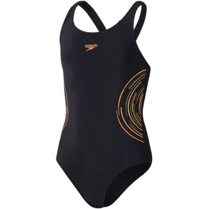 Speedo Placement Muscleback Swimsuit - Black/Orange - Kids Speedo Placement Muscleback Swimsuit - Black/Orange - Kids
