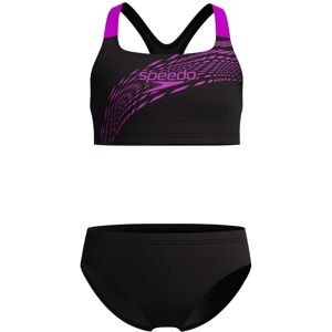 Speedo Kids' Microfibre Two Piece Swimsuit - Sporty Speedo Kids' Microfibre Two Piece Swimsuit - Sporty
