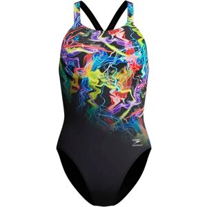 Traje de baño Speedo Club Training Powerback Impreso - Negro/Multicolor - Traje de baño Traje de baño Speedo Club Training Powerback Impreso - Negro/Multicolor - Traje de baño