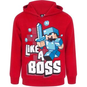 Minecraft Minecraft Boys Like A Boss Hoodie Red/Blue/White - Hoodie Minecraft Minecraft Boys Like A Boss Hoodie Red/Blue/White - Hoodie
