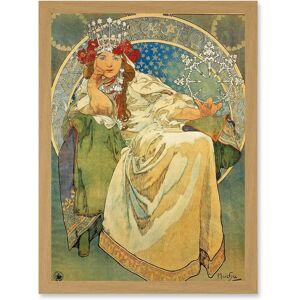 Artery8 - Alphonse Mucha Princess Hyacinth 1911 - Framed Wall Art Print Artery8 - Alphonse Mucha Princess Hyacinth 1911 - Framed Wall Art Print